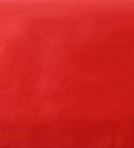 Yourtablecloth Heavy Duty Vinyl Rectangle or Square Tablecloth – 6 Gauge Heavy Duty Tablecloth – Flannel Backed – Wipeable Tablecloth with Vivid Colors & Many Sizes 52 x 90 Ruby Red