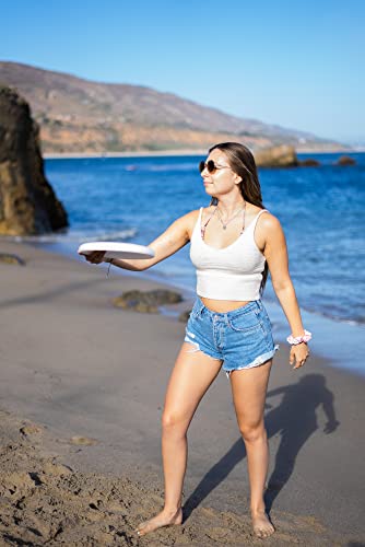 Dynamic Discs Beach Glider Flying Disc, Catch and Throw Frisbee Discs Golf, Predictable Flight Pattern, 175g+, Discs Golf Color Will Vary - color: White