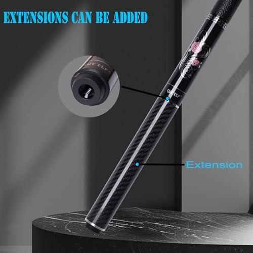 CUEELF Pink Pool Cue Stick 58inches Canadian Maple Billiard Cue Sticks Professional Pool Stick Gifts for Women and Ladies - color: Rose, size: 20 oz