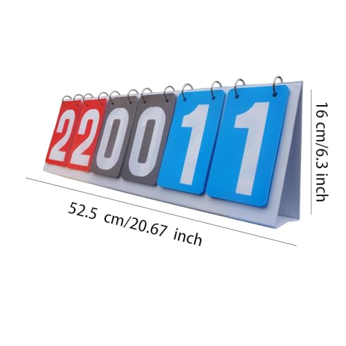 Scoreboard Score Counter Lightweight Competition Table Score Flipper Score Keeper for P.E Classroom Activities Basketball