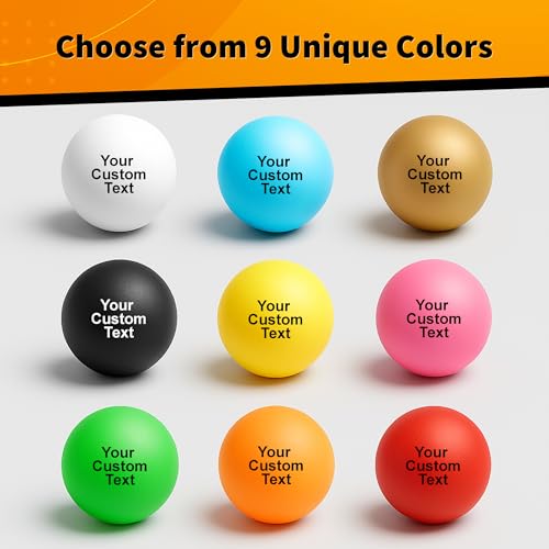 Uberpong Personalized Ping Pong Balls, Custom Text or Message, Party Gifts - color: Gold, size: Pack of 75