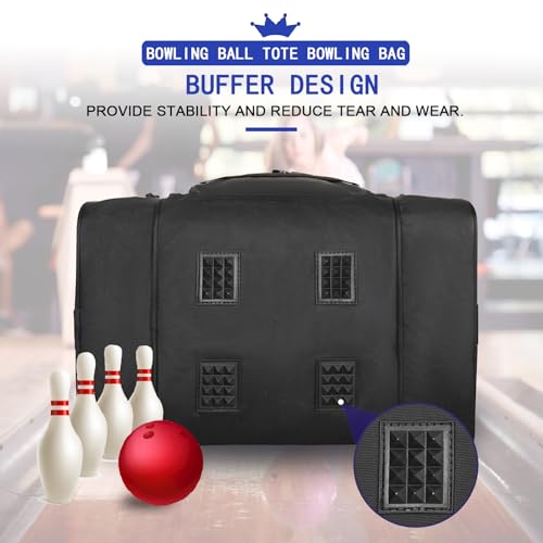 Goloni 1 Ball Bowling Bag for Men, Durable Bowling Tote with Padded Holder & Ventilated Shoe Compartment (Fits Size 14) - color: Red