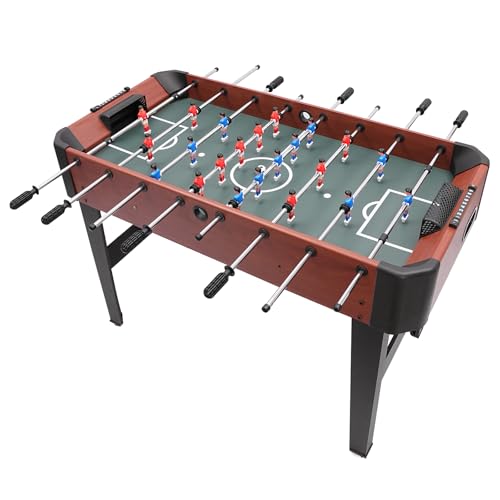 47 Inch Foosball Table, Portable Soccer Game Table Indoor Foosball Game for Kids and Adults