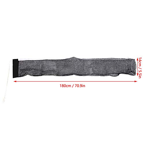 Replacement Table Tennis Net, Indoor and Outdoor Table Tennis Net, Heavy Duty Table Tennis Net, Replacement ARY for Table Tennis Training (Black)
