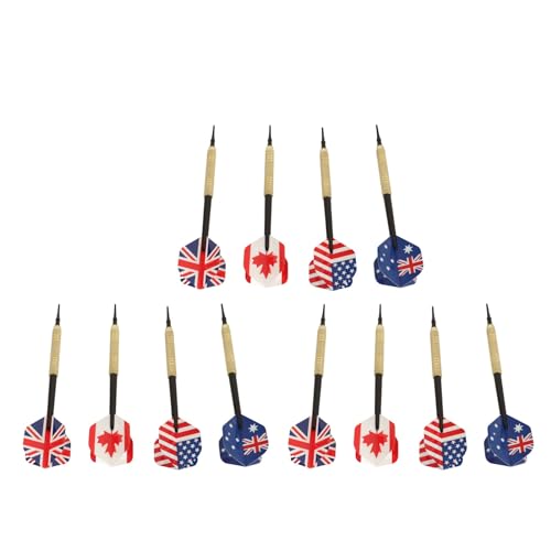 Soft Tip Dart Set with 50 Dart Tips, 12 Flights, Easy to Replace Barrels, Plastic Tip for Electronic Dartboard