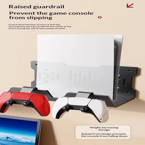 Wall Mounted Controller Heat Dissipation Storage Rack Space Saving Organization Stand for Games Accessories Space Saving Controller Rack