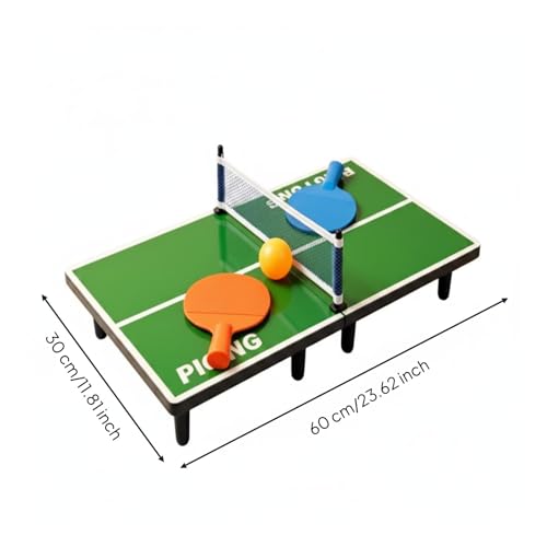 Generic Mini Table Tennis Set Social Play Mini Table Tennis Compact Indoor Toy for Tabletop