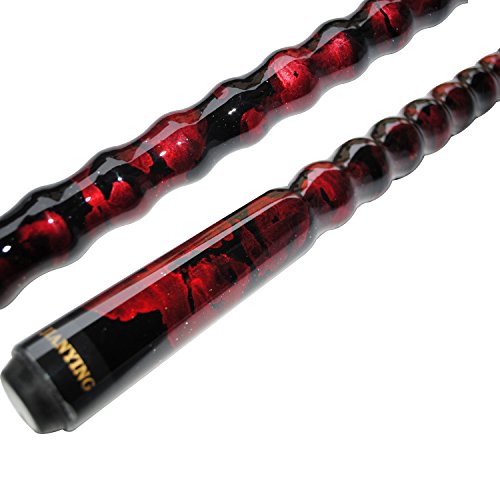 58" Pool Cue Stick,13mm 2-Piece Maple Hardwood Ergonomic Design Billiard Cues Kit,19/20/21oz - color: Wine, style: 21oz