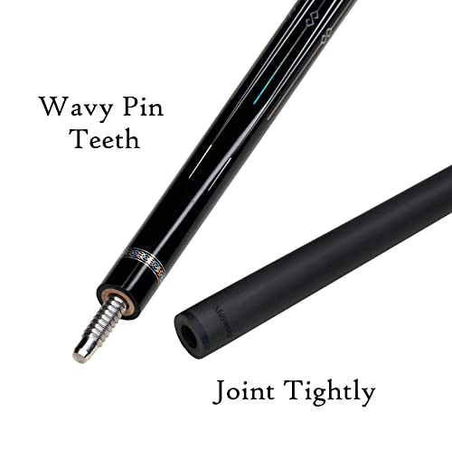 Carbon Fiber Pool Cue,11.8mm/12.5mm Low Deflection Cue Stick,Professional Pool Stick with Case - color: MF4, size: 11.8mm