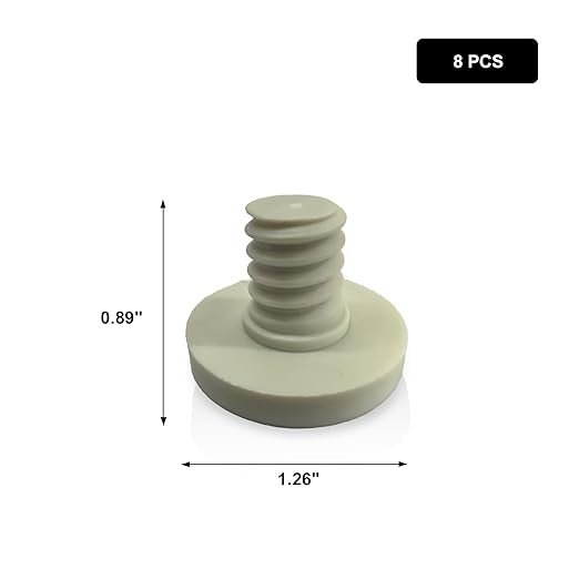 20 PCS Replacement Bolts Compatible with Suncast Storage Sheds for Suncast/Craftsman Resin Storage Sheds, Replacement Screws Compatible with Suncast Storage Sheds Shed Accessories (20, White, 3/8)