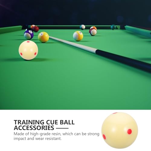 Speckled Design Durable Cue Ball Pool Ball Billiard Training Tool for American Pool Billiards Practice Aiming Exercise