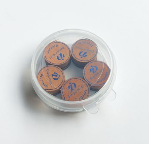 5PCS Packed Premium Laminated Billiard Cue Tips, Laminated Pool Cue Tips, Max Grip Power Cue Tips - size: S Hardness