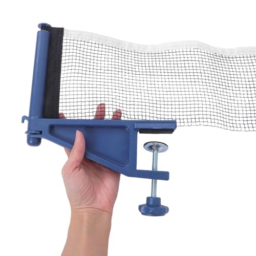 Luxshiny Retractable Table Tennis Net and Post Set Thickened Mesh with Clamps for Indoor Outdoor Use Portable Table Tennis Net Quick Assembly Stable Practice Enjoyment