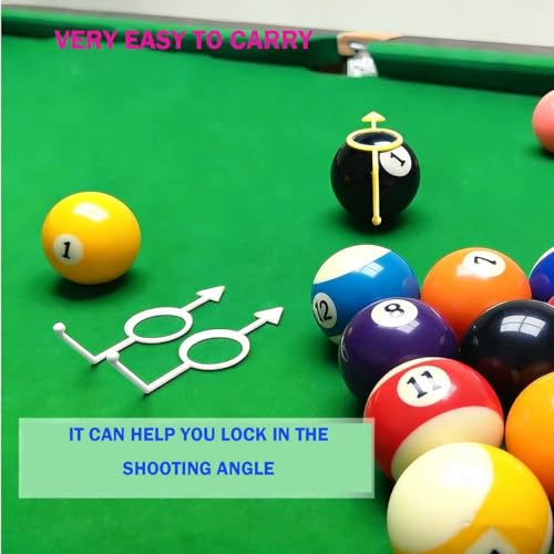 3PCS Billiards Training Aids，Precision Aiming Aid, Angle Trainer, Sight Guide, and Ball Marker for Beginners to Intermediate Players