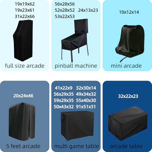 Game Table Cover for Best Choice 48in Foosball Game Table,Combo Arcade Tables Cover for Adults,Dust Covers for Gaming Room,49"x34"x32" - size: 49"L x 34"D x 32"H