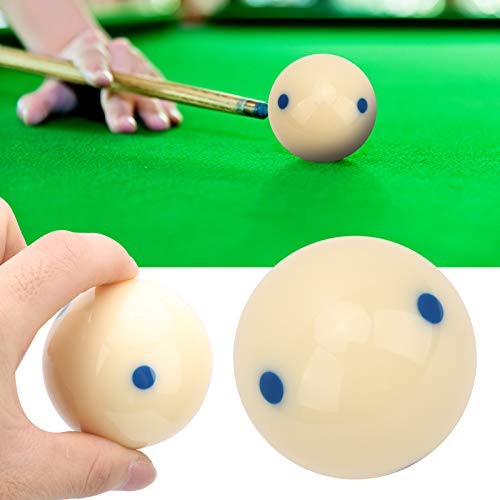 Billiard Training Ball WearResistant 57.2mm DotSpot Cue Ball for Practice for Players, Resin Material Improved Skills - color: Blue Dot