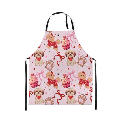 Castle Fairy Cute Rabbit Deer Kitchen Apron - color: Bowknot Dog Dog