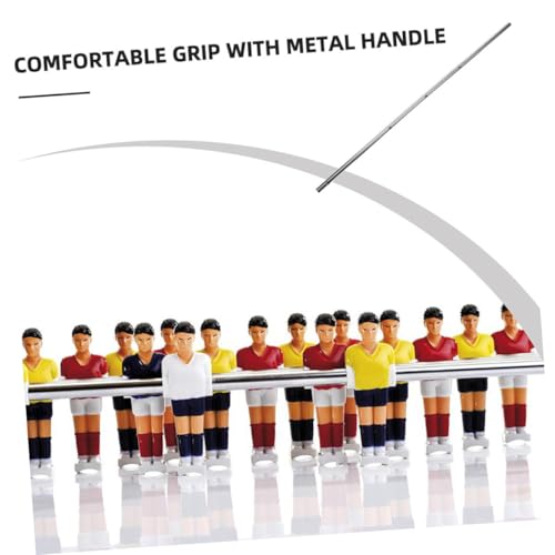 Zerodeko 2pcs Foosball Table Iron Rod Replacement Poles with Comfortable Grip for Table Soccer Football Machine Parts Operation Handles