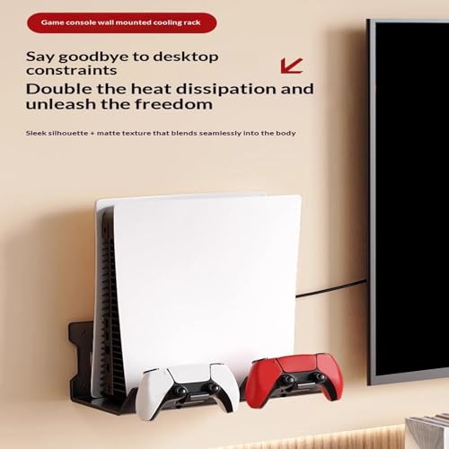 Wall Mounted Controller Heat Dissipation Storage Rack Space Saving Organization Stand for Games Accessories Space Saving Controller Rack