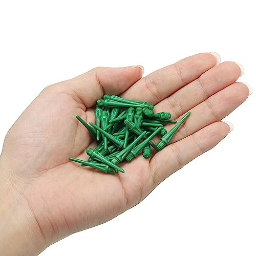 PATIKIL Plastic Dart Tips 2BA Thread Soft Dart Tips Replacement Plastic Tip Soft Tip Dart Accessories - color: Green