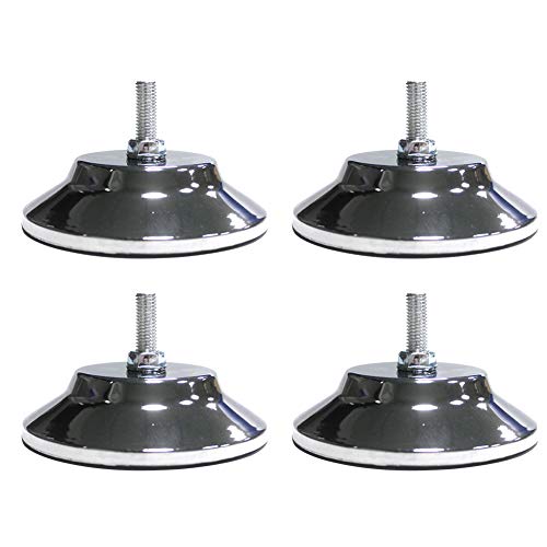 Pool Table Leveling Kit, 4PCS Heavy-Duty Metal Game Table Leg Levelers & Adjusting Pads - Stabilize Foosball, Billiard, Air Hockey Tables