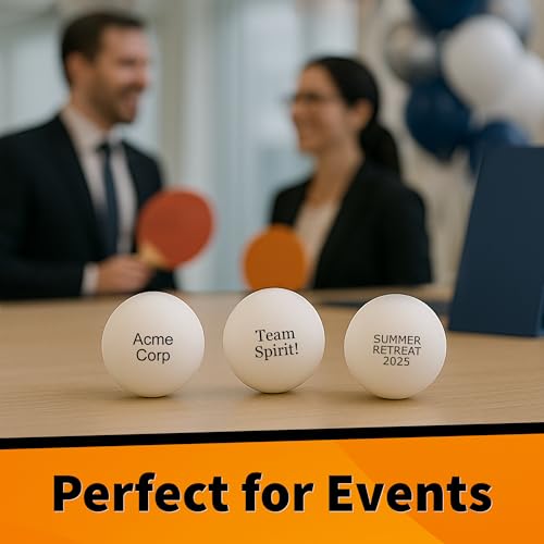 Uberpong Personalized Ping Pong Balls, Custom Text or Message, Party Gifts - color: Gold, size: Pack of 75