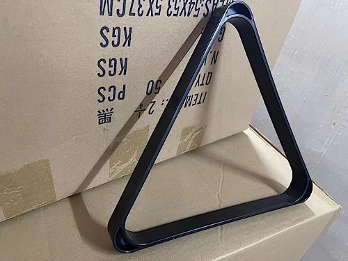 Triangle Ball Rack，Pool Triangles Made of Plastic,Pool Table Triangle Drop Resistant/Black