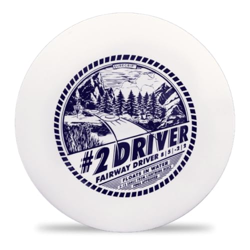 Lightning #2 Driver 2-Pack – Disc Golf Long-Range Drivers (Speed 8, Glide 5, Turn -2, Fade 2) – Durable, Floats on Water