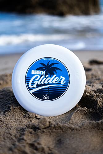 Dynamic Discs Beach Glider Flying Disc, Catch and Throw Frisbee Discs Golf, Predictable Flight Pattern, 175g+, Discs Golf Color Will Vary - color: White