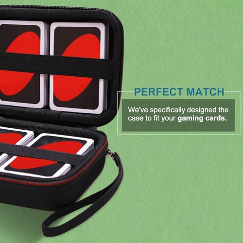 L LTGEM 300+ Card Game Case Compatible with Pokemon/UNO/Piles/Phase 10/Exploding Kittens/Five Crowns/Flip 7/SKYJO/Slingz/Survivor/Go Fish/Dutch Blitz/Monopoly Deal and Playing Card, Pink(Case Only) - color: Pink