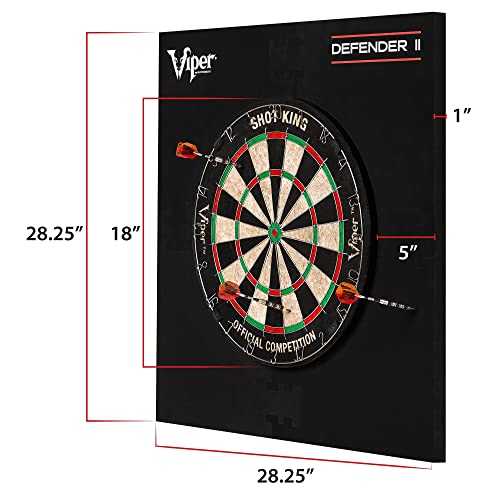 Viper Defender II Backboard & Sisal/Bristle Steel Tip Dartboard Bundle - style: Elite