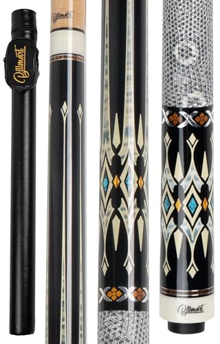 Billmart Pool Cue Stick, Low Deflection Shaft Billiard Cue Sticks with Hard Case, 13mm Pool Table Sticks Queue, 19-21 oz Professional Pool Stick - color: BM-PRO02, size: 21 ounce