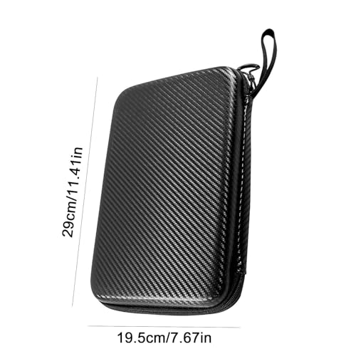 Hard Table Tennis Racket Case, Waterproof, 29 * 19.5 * 5cm, Black, 2 Paddles & Multiple Balls