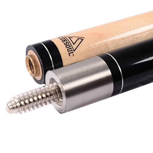 CUESOUL 19oz Pool Cue Sticks with Hard Pool Cue Case - color: E101-E206