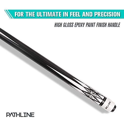 PLN Pool Cue Kit - 58 inch Canadian Maple Billiard Pool Stick and Hard Case - color: White, size: 20oz
