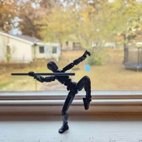Feetcant Titan 13 Action Figure,2026 New Lucky Robot 13 Action Figures,3D Printed Action Figures for Boys(Black-1pc)