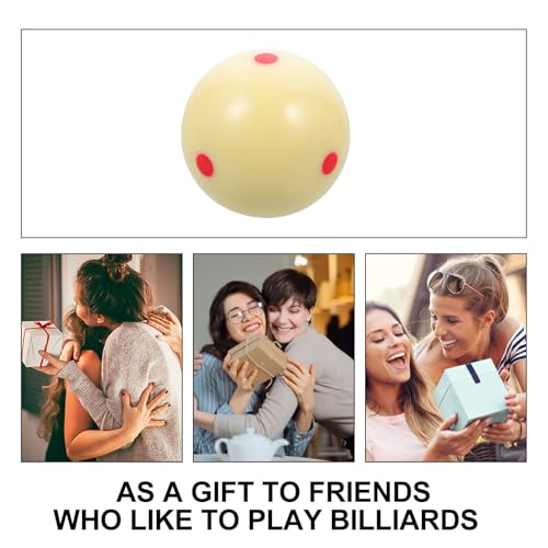 Speckled Design Durable Cue Ball Pool Ball Billiard Training Tool for American Pool Billiards Practice Aiming Exercise