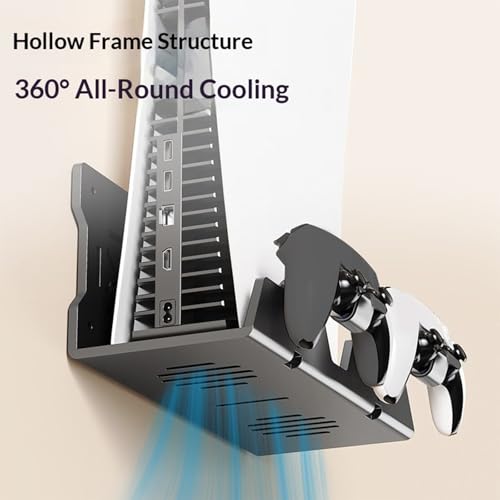 Wall Mounted Controller Heat Dissipation Storage Rack Space Saving Organization Stand for Games Accessories Space Saving Controller Rack