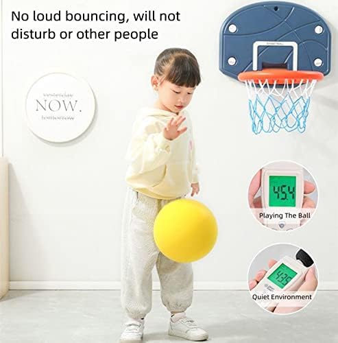 7Inches Uncoated Silent Foam Ball, Sponge Kickball,Dodgeball for Indoor Activity & Play - color: yellow
