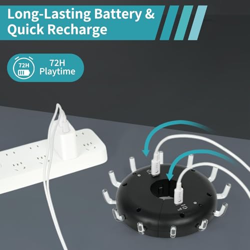 X-UFO Disc Golf Basket Frame Sensor Light and Automatic Color Change, Compatible with Disc Golf Basket Frames - size: 40MM