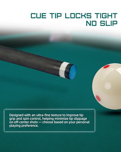 KONLLEN Billiard Chalk, Nano High Grip Pool Cue Chalk, Low Dust, Long Lasting, Fewer Miscues, Enhanced Spin Control, Professional Chalk for Pool Cue Tips (S/M/H) - color: 004 S Green 1