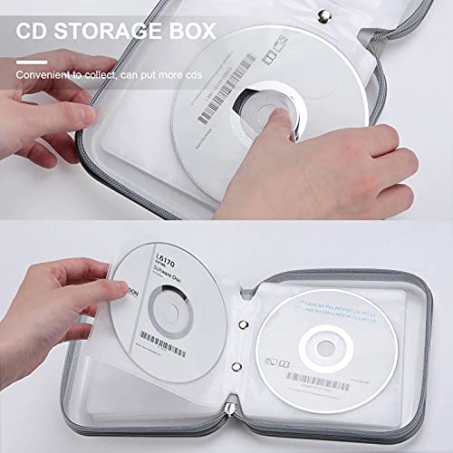 Simple Golf Ball on Green CD Case DVD Storage Case Portable for Car Home Travel