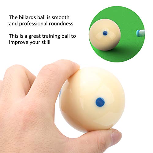 Standard Training Ball Cue Ball, 57.2mm Resin Material Smooth Cover Surface High Hardness Ball with Standard Lines Dots for Billiard Accessory - color: Blue Dot
