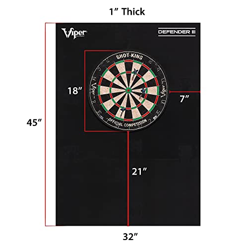 Viper Defender III Backboard & Sisal/Bristle Steel Tip Dartboard Bundle - style: Elite