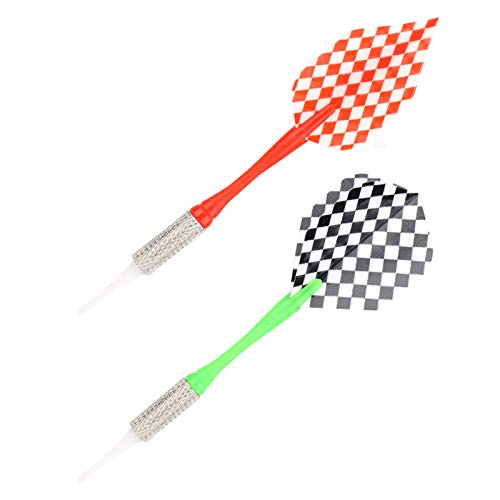 Electronic Board, Electronic Dartboard Includes 6 Soft Tip Darts and 18 Replacement Tips Automatic Scoring Dartboard Set Electric Board for Game Room