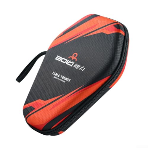 Table Tennis Racket Bag Ping-Pong Paddle Storage Case Table Tennis Organizer Table Tennis Bat Bag to Hold 2 Paddles 2 Balls(PB005-C model)