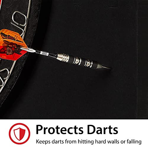Viper Defender II Backboard & Sisal/Bristle Steel Tip Dartboard Bundle - style: Premium