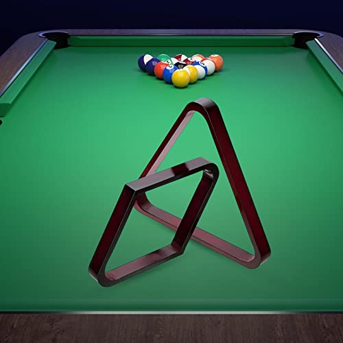 2Pcs Billiard Ball Rack Set, Eight Ball Triangle Rack, Diamond,Ball Racks for Table-Red - color: Red