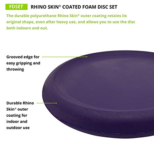 Champion Sports Rhino Skin Foam Disc Set (Pack of 6) - size: Pack of 6