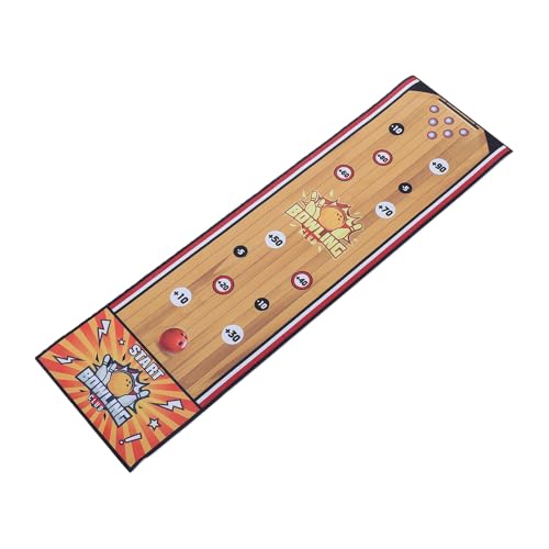 Tabletop Interactive Bowling Set Easy to Set Up for Family Game Nights Flannel Mat Indigo